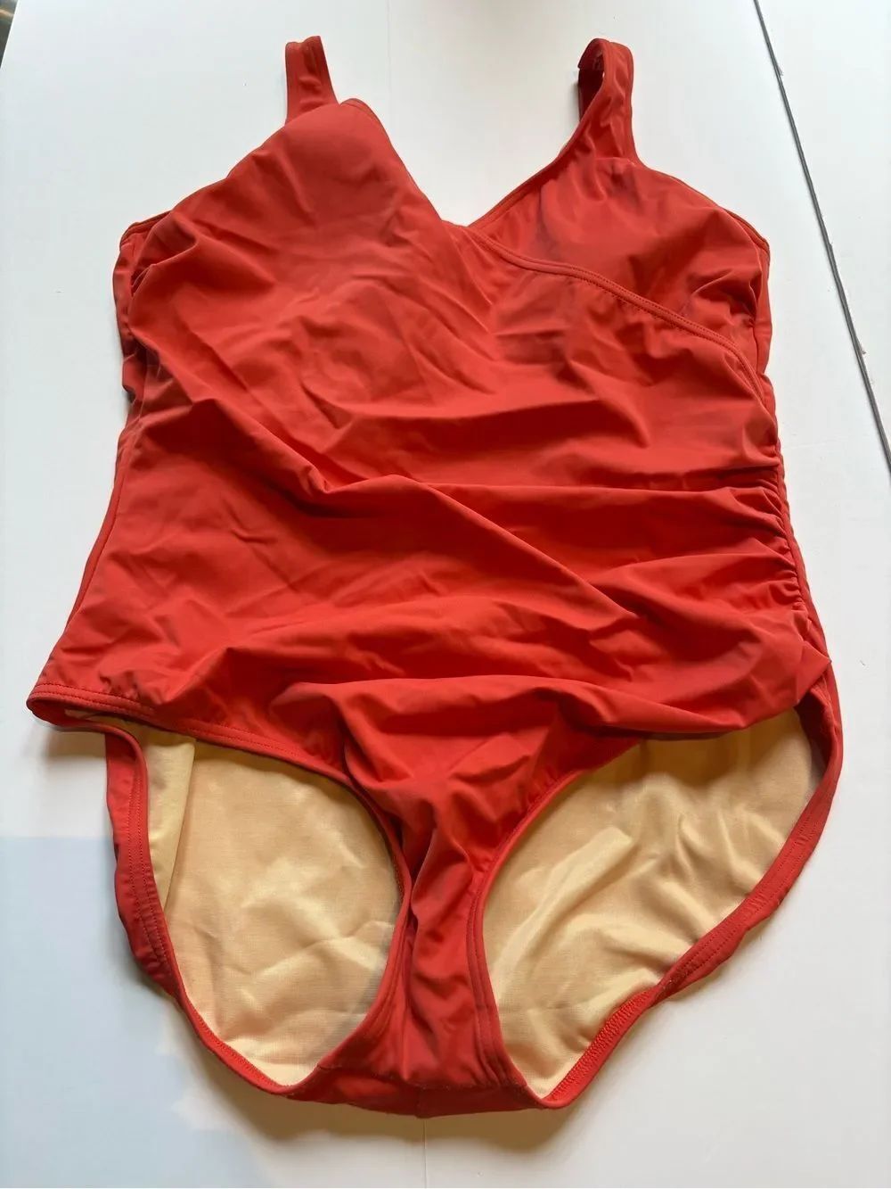 Lands' End Women's One-Piece Swimsuit Coral Size 18